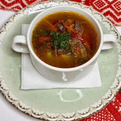 Консоме с кониной